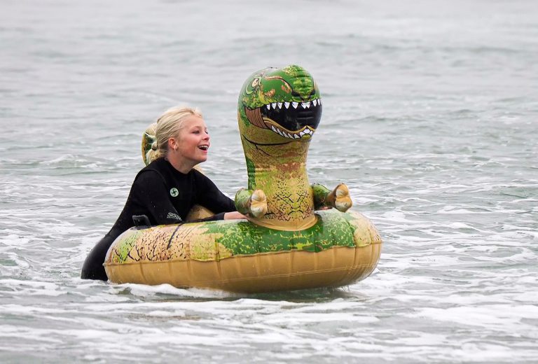 Costumed Surfers Hit The Waves For Annual Blackies Halloween Surf Event Newport Beach News